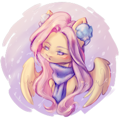 Size: 1954x1900 | Tagged: safe, artist:zefirka, imported from derpibooru, fluttershy, pegasus, pony, clothes, scarf, simple background, solo, transparent background