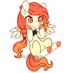 Size: 500x500 | Tagged: safe, artist:vladivoices, imported from derpibooru, oc, oc only, oc:shy maple, pegasus, pony, commission, commissioner:ocelly, female, simple background, smiling, solo, transparent background