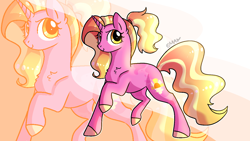 Size: 1600x900 | Tagged: safe, artist:sunniesfunthecupcake, imported from derpibooru, luster dawn, pony, unicorn, the last problem, female, mare, solo, zoom layer