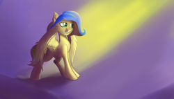 Size: 2450x1400 | Tagged: safe, artist:tyleks, imported from derpibooru, oc, oc only, pegasus, pony, cute, eyelashes, feathered wings, female, full body, grin, lidded eyes, mare, partially open wings, simple background, smiling, solo, spread wings, wings