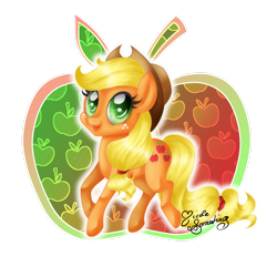 Size: 2449x2449 | Tagged: safe, artist:nemoturunen, imported from derpibooru, applejack, earth pony, pony, eyelashes, female, hat, high res, mare, signature, simple background, solo, transparent background