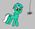 Size: 468x390 | Tagged: safe, artist:anonymous, lyra heartstrings, pony, spider, unicorn, aggie.io, female, horn, mare, open mouth, simple background, solo