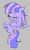 Size: 220x370 | Tagged: safe, artist:parfait, wind sprint, pegasus, pony, aggie.io, eyes closed, female, filly, freckles, heart, heart hoof, lying down, simple background, sleeping, smiling, solo, spread wings, underhoof, wings