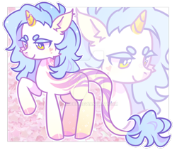 Size: 1024x865 | Tagged: safe, artist:miioko, imported from derpibooru, oc, oc only, pony, unicorn, deviantart watermark, ear fluff, horn, leonine tail, obtrusive watermark, raised hoof, simple background, smiling, solo, tail, transparent background, unicorn oc, watermark, zoom layer