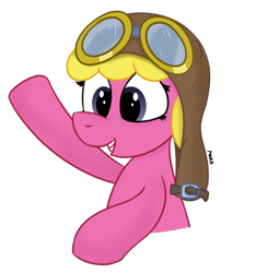 Size: 1518x1620 | Tagged: safe, artist:mark_ml, imported from ponybooru, cherry berry, pony, simple background, solo, transparent background, waving