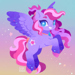 Size: 540x540 | Tagged: safe, artist:drawishme, imported from derpibooru, starsong, pegasus, pony, lineless, solo, unshorn fetlocks, wingding eyes