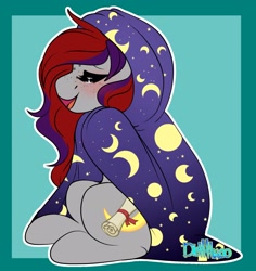 Size: 1930x2048 | Tagged: safe, imported from derpibooru, oc, oc only, oc:evening prose, pegasus, pony, blanket, female, freckles, jewelry, mare, necklace, pearl necklace