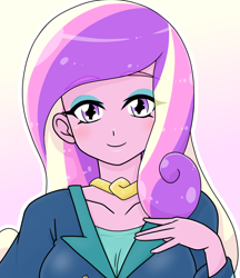 Size: 640x740 | Tagged: safe, alternate version, artist:batipin, imported from derpibooru, princess cadance, equestria girls, dean cadance, female, looking at you, solo