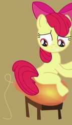 Size: 733x1280 | Tagged: safe, artist:retl, apple bloom, earth pony, pony, ballon, female, filly, solo