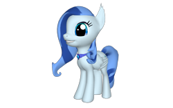 Size: 3088x1930 | Tagged: safe, artist:aonatsu_ki, artist:ponylumen, imported from derpibooru, oc, oc only, oc:gloomer dimmer blue, pegasus, pony creator, 3d, cute, element of generosity, meta, pegasus oc, ponylumen, simple background, solo, spread wings, transparent background, wingboner, wings