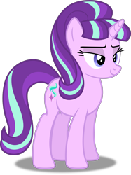 Size: 3731x5000 | Tagged: safe, artist:dashiesparkle edit, artist:kysss90, edit, imported from derpibooru, starlight glimmer, pony, unicorn, season 5, the cutie map, absurd resolution, female, mare, multicolored mane, multicolored tail, s5 starlight, simple background, smiling, solo, tail, transparent background, vector