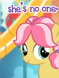 Size: 1920x2560 | Tagged: safe, imported from derpibooru, kettle corn, earth pony, pony, female, filly, foal, gameloft, gameloft shenanigans, meme, solo, wow! glimmer