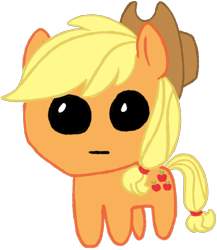 Size: 640x736 | Tagged: safe, artist:snailpups, imported from derpibooru, part of a set, applejack, earth pony, pony, female, simple background, solo, transparent background