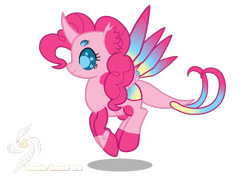 Size: 1700x1200 | Tagged: safe, artist:galeemlightseraphim, imported from derpibooru, pinkie pie, changedling, changeling, pony, robot, robot pony, base used, changedlingified, changelingified, crossover, cybug, female, mare, simple background, solo, species swap, transparent background, wreck-it ralph