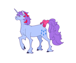 Size: 4300x3600 | Tagged: safe, artist:sashakruchkinatv, imported from derpibooru, sparkler (g1), pony, bow, cloven hooves, g1, generation leap, simple background, solo, tail, tail bow, transparent background, unshorn fetlocks