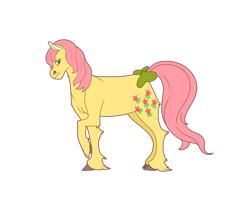 Size: 4300x3600 | Tagged: safe, artist:sashakruchkinatv, imported from derpibooru, posey, pony, bow, g1, generation leap, simple background, solo, tail, tail bow, transparent background, unshorn fetlocks