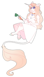 Size: 1600x2800 | Tagged: safe, artist:uunicornicc, imported from derpibooru, oc, anthro, rabbit, unicorn, animal, carrot, female, food, simple background, solo, transparent background
