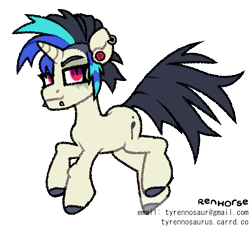 Size: 1069x970 | Tagged: safe, artist:renhorse, imported from derpibooru, dj pon-3, vinyl scratch, pony, alternate design, februpony, simple background, solo, transparent background