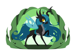 Size: 2902x2067 | Tagged: safe, artist:lichtdrache, imported from derpibooru, oc, changeling, changeling queen, 2014, changeling queen oc, female, full body, high res, pale belly, raised hoof, simple background, solo, transparent background