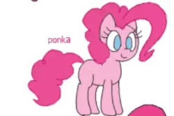 Size: 336x226 | Tagged: safe, artist:wafflecakes, pinkie pie, earth pony, pony, animated, bouncing, gif, simple background, smiling, white background