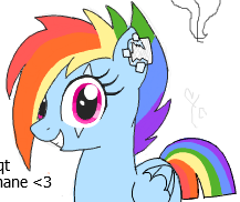 Size: 217x182 | Tagged: safe, artist:wafflecakes, rainbow dash, pegasus, pony, lowres, simple background, smiling, transparent background