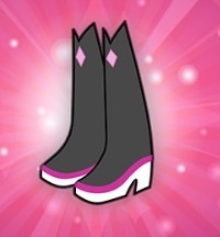 Size: 200x216 | Tagged: safe, imported from derpibooru, photo finish, equestria girls, boots, clothes, high heel boots, shoes, solo