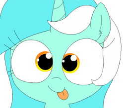 Size: 616x540 | Tagged: safe, artist:wafflecakes, lyra heartstrings, pony, unicorn, simple background, smiling, tongue out, transparent background