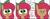 Size: 374x139 | Tagged: safe, artist:wafflecakes, oc, oc only, earth pony, pony, bow, comic, lowres, simple background, small face, smiling, white background