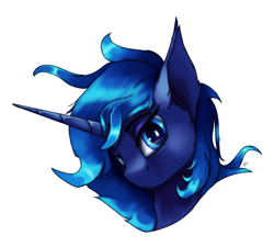 Size: 2400x2160 | Tagged: safe, artist:tenebrisnoctus, imported from derpibooru, princess luna, alicorn, pony, bust, female, looking at you, mare, simple background, solo, transparent background