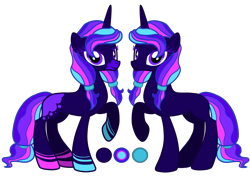 Size: 1700x1200 | Tagged: safe, artist:galeemlightseraphim, imported from derpibooru, oc, oc only, pony, unicorn, duo, female, horn, mare, raised hoof, simple background, transparent background, unicorn oc