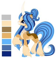 Size: 1274x1336 | Tagged: safe, artist:teonnakatztkgs, imported from derpibooru, oc, oc only, pony, unicorn, base used, curved horn, eye clipping through hair, grin, horn, raised hoof, simple background, smiling, unicorn oc, unshorn fetlocks, white background