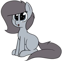 Size: 1187x1157 | Tagged: safe, artist:axlearts, oc, oc only, oc:delpone, earth pony, pony, earth pony oc, open mouth, simple background, sitting, smiling, starry eyes, transparent background, wingding eyes