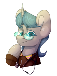 Size: 1500x2000 | Tagged: safe, artist:lazymishel, imported from derpibooru, oc, oc only, oc:silver mane, unicorn, balefire blues, bust, clothes, doctor, glasses, hearts of iron 4, male, ministry of peace, simple background, solo, stallion, transparent background, uniform