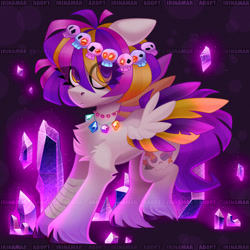 Size: 3000x3000 | Tagged: safe, artist:irinamar, imported from derpibooru, oc, oc only, pegasus, pony, adoptable, chest fluff, solo, unshorn fetlocks