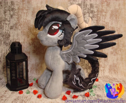 Size: 2817x2304 | Tagged: safe, artist:1stastrastudio, imported from derpibooru, oc, oc:yugure, pegasus, pony, female, horns, irl, mare, photo, plushie, solo