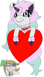 Size: 700x1200 | Tagged: safe, artist:gray star, derpibooru exclusive, imported from derpibooru, galarian ponyta, ponyta, collar, happy, heart, icon, one ear down, pokémon, simple background, tongue out, transparent background