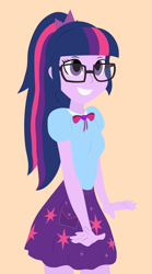 Size: 2778x5000 | Tagged: safe, artist:egor418, imported from derpibooru, sci-twi, twilight sparkle, equestria girls, equestria girls series, female, glasses, simple background, solo