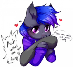 Size: 1920x1767 | Tagged: safe, artist:pledus, imported from derpibooru, oc, oc only, oc:grey, bat pony, pony, bat pony oc, biting, clothes, commission, duo, female, heart, simple background, transparent background, ych result