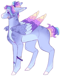 Size: 1753x2176 | Tagged: safe, artist:sleepy-nova, imported from derpibooru, oc, pegasus, pony, colored wings, multicolored wings, simple background, solo, transparent background, wings