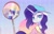 Size: 2150x1374 | Tagged: safe, artist:wavecipher, imported from derpibooru, rarity, pony, unicorn, accessory swap, alternate hairstyle, backwards ballcap, baseball cap, cap, clothes, disguise, hat, plainity, simple background, solo, vaporwave, wip