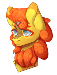 Size: 1500x2000 | Tagged: safe, artist:lazymishel, imported from derpibooru, oc, oc only, oc:solar lance, kirin, fallout equestria, balefire blues, bust, male, missing horn, simple background, solo, stallion, transparent background