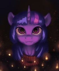 Size: 1009x1210 | Tagged: safe, artist:escapist, imported from derpibooru, twilight sparkle, pony, bust, clothes, looking at you, portrait, solo, sweater