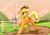 Size: 3508x2480 | Tagged: safe, artist:pwnagespartan, imported from derpibooru, applejack, earth pony, pony, barn, female, fence, lasso, mouth hold, rope, solo, sweet apple acres