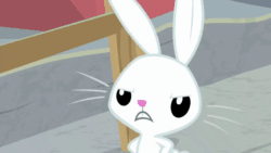 Size: 1280x720 | Tagged: safe, imported from derpibooru, screencap, angel bunny, rabbit, season 9, she talks to angel, spoiler:s09, angel, angry, animal, animated, close-up, expressions, gif, gritted teeth, male, sad, solo