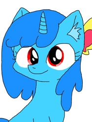 Size: 600x800 | Tagged: safe, artist:namaenonaipony, imported from derpibooru, oc, oc only, oc:aqua twinkie, pony, unicorn, female, mare, simple background, solo, white background