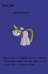 Size: 2187x3328 | Tagged: safe, artist:slb94, artist:wardex101, edit, imported from derpibooru, twilight sparkle, alicorn, pony, crying, depressed, discorded, discorded twilight, ears back, female, frown, high res, lonely, mare, sad, solo, sorrow, text, twilight sparkle (alicorn), twilight tragedy