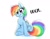 Size: 3300x2550 | Tagged: safe, artist:lbrcloud, imported from derpibooru, rainbow dash, pegasus, pony, confused, raised eyebrow, simple background, solo, wat, white background