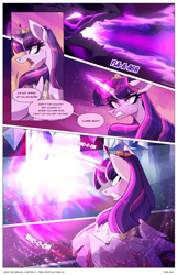 Size: 2301x3549 | Tagged: safe, artist:darlyjay, imported from derpibooru, twilight sparkle, alicorn, pony, comic:save the harmony, magic, solo, twilight sparkle (alicorn)