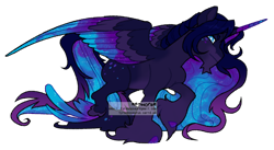 Size: 1280x699 | Tagged: safe, artist:renhorse, imported from derpibooru, oc, oc:midnight whisper, alicorn, pony, simple background, solo, transparent background