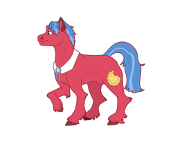 Size: 4300x3600 | Tagged: safe, artist:sashakruchkinatv, imported from derpibooru, biscuit, earth pony, pony, collar, male, raised tail, simple background, solo, tail, transparent background, unshorn fetlocks